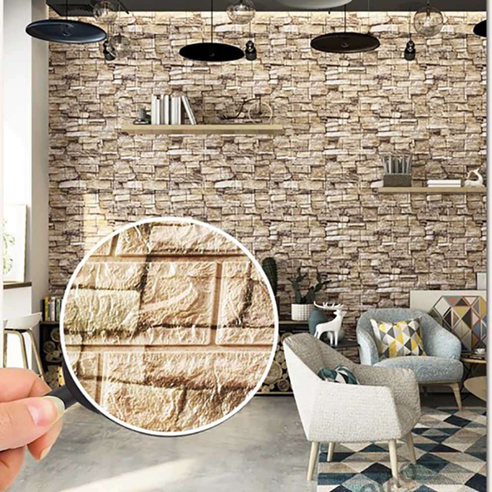 70cm*1m  3D Brick Pattern Wall - Pvc Panel Background review and price