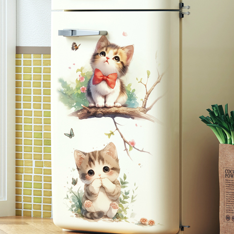 Kawaii Pastel Cat & Butterfly  - Pvc Panel Background review and price