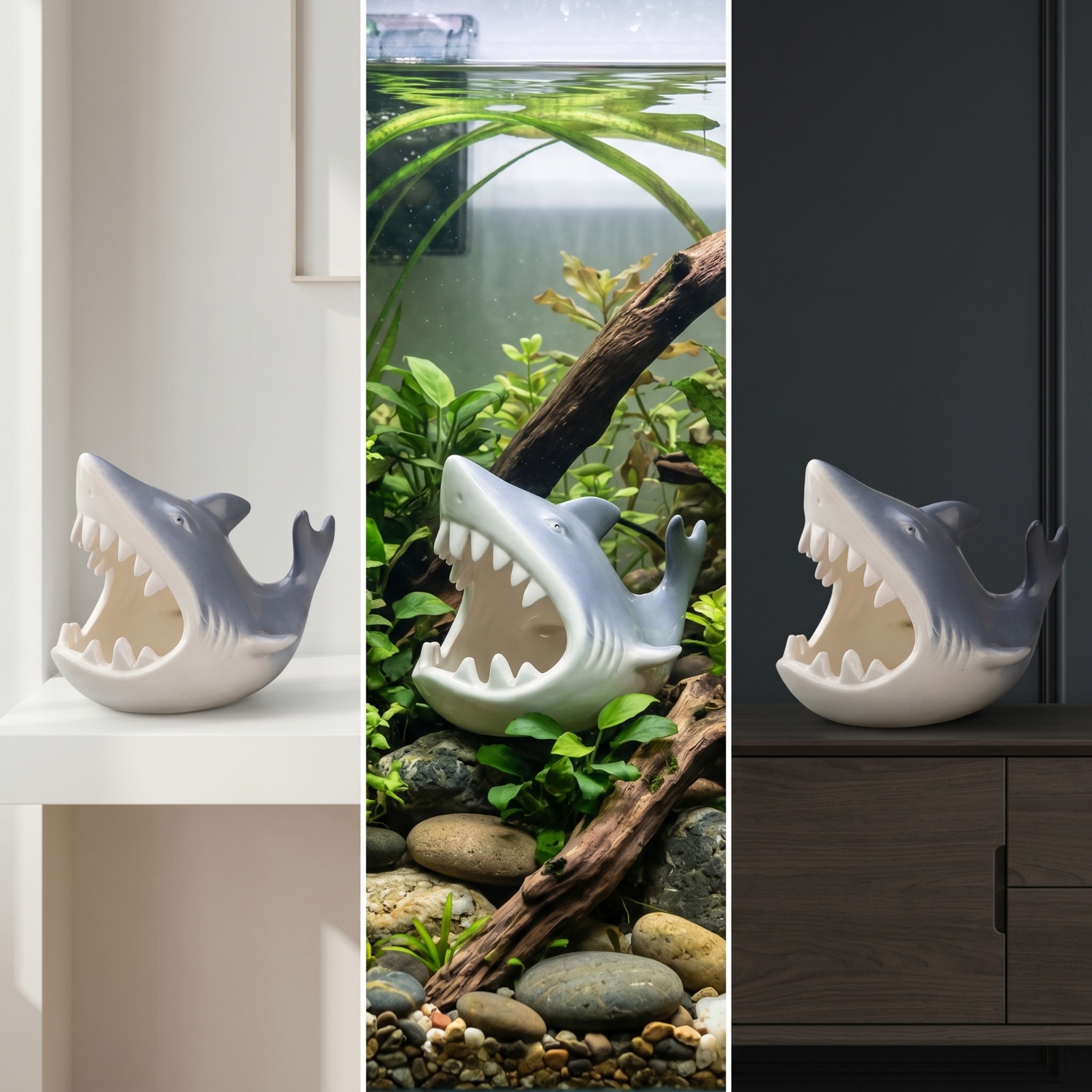 Aquarium Shelter with Open Mou - Hide Cave Ceramic review and price